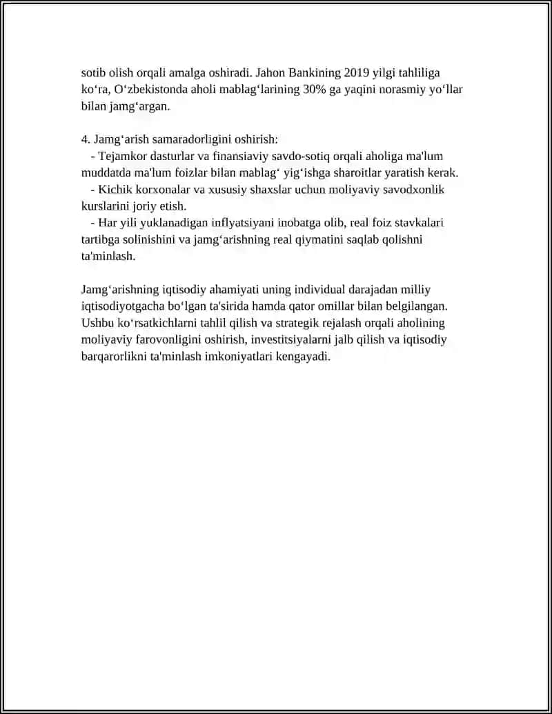 JAMĞARISH VA ISTE'MOL JARAYONLARI XUSUSIYATLARINI O'RGANISH 4
