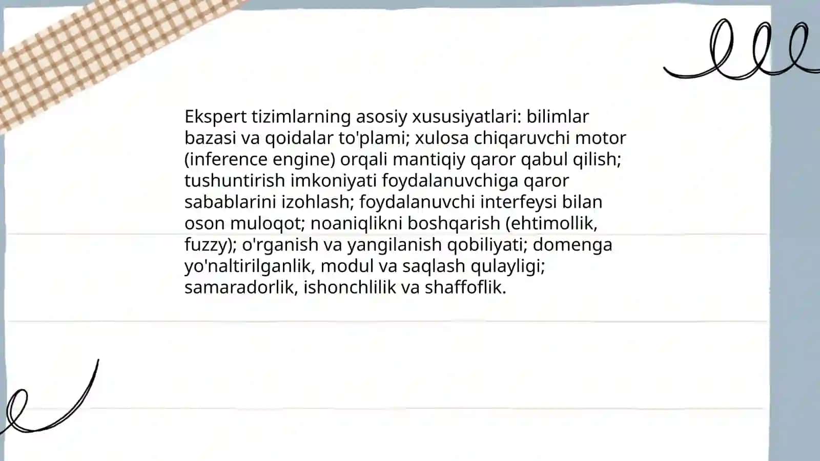 Ekspert tizimlari 4