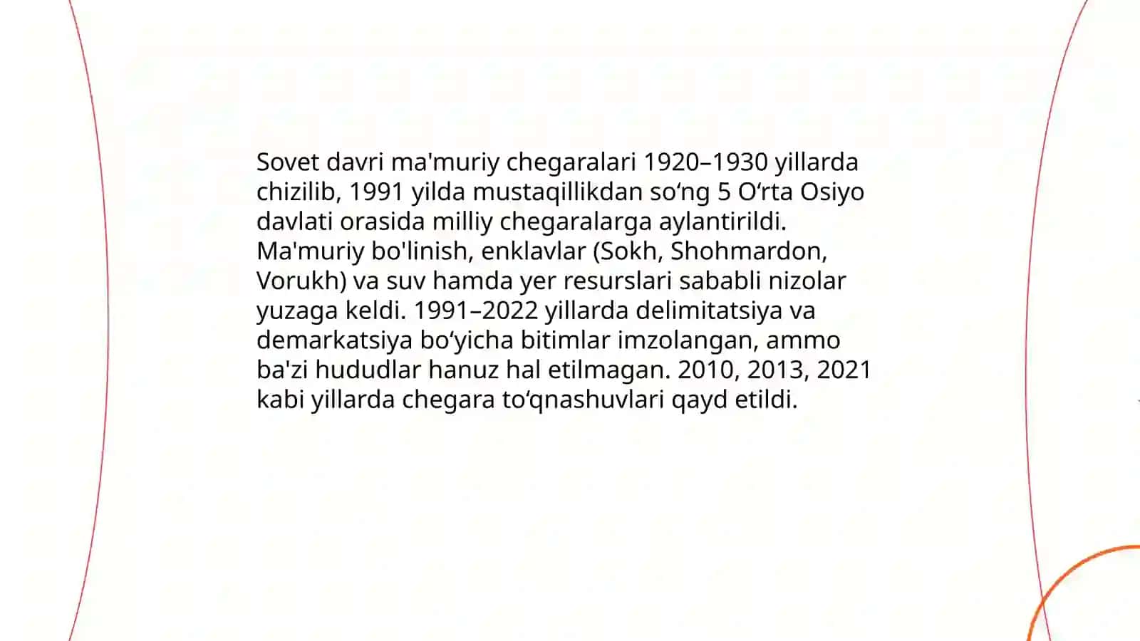 O'rta Osiyo Respublikalarida milliy xududiy chegaralanish 4