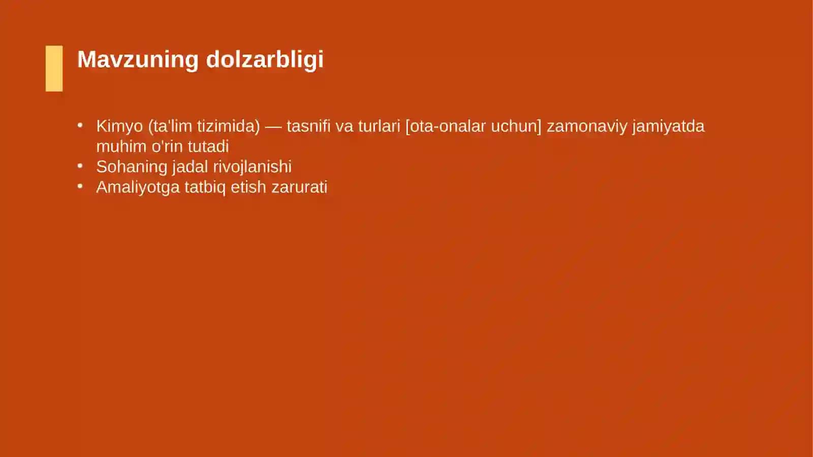 Kimyo (ta'lim tizimida) — tasnifi va turlari [ota-onalar uchun] 4