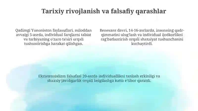 Individ, shaxs, individualliktushunchalari 4