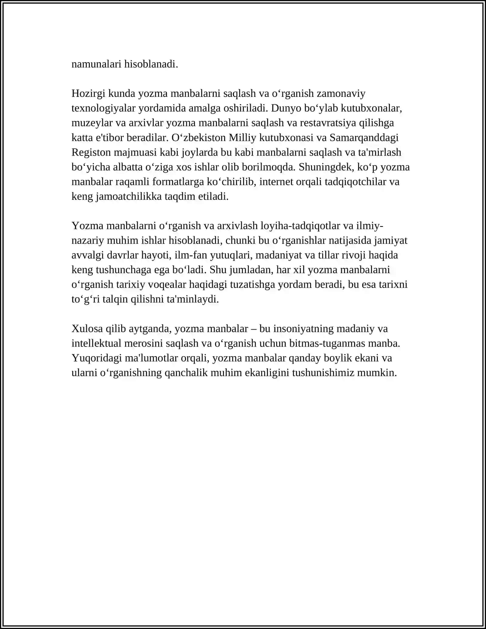 TARIXIY MANBALAR 4