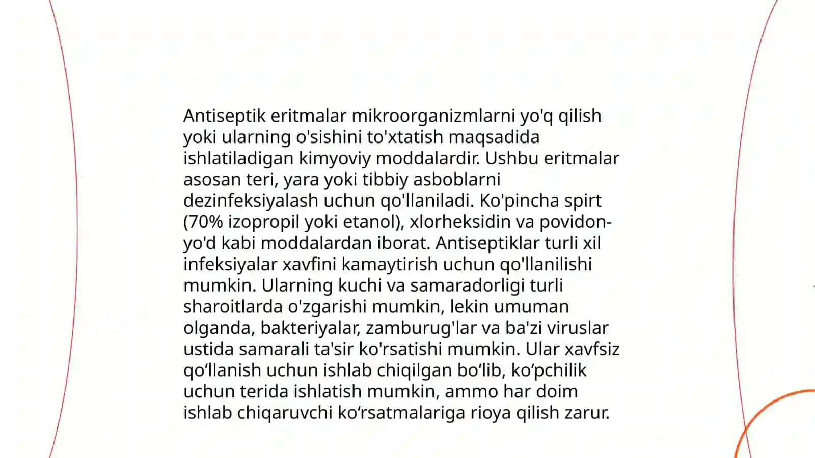 Infitsirlangan ildiz kanallarini zararsizlantirish uchun antiseptiklar 4