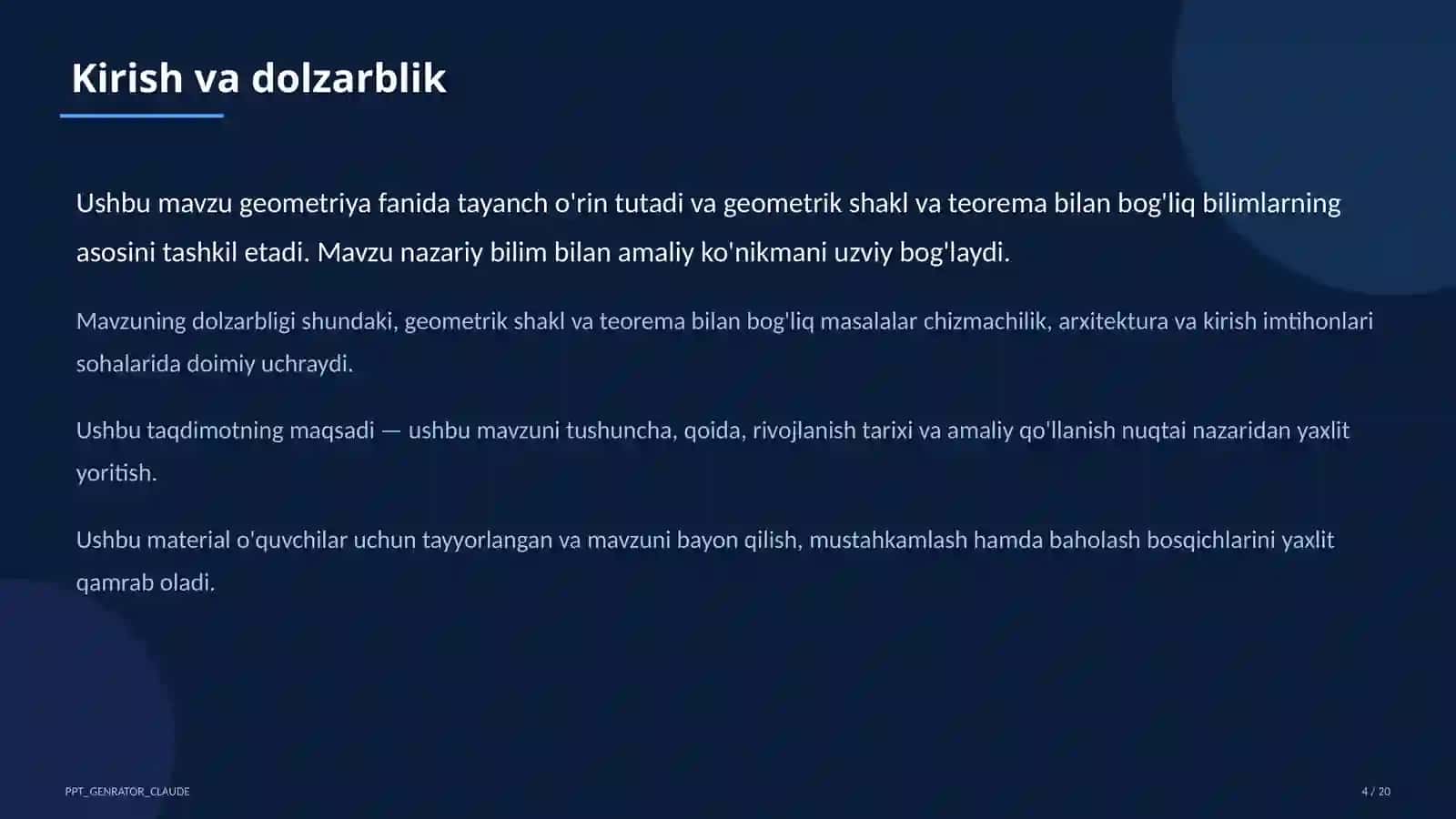 Fazoda perpendikulyarlik: uch perpendikulyar teoremasi (10-sinf) 4