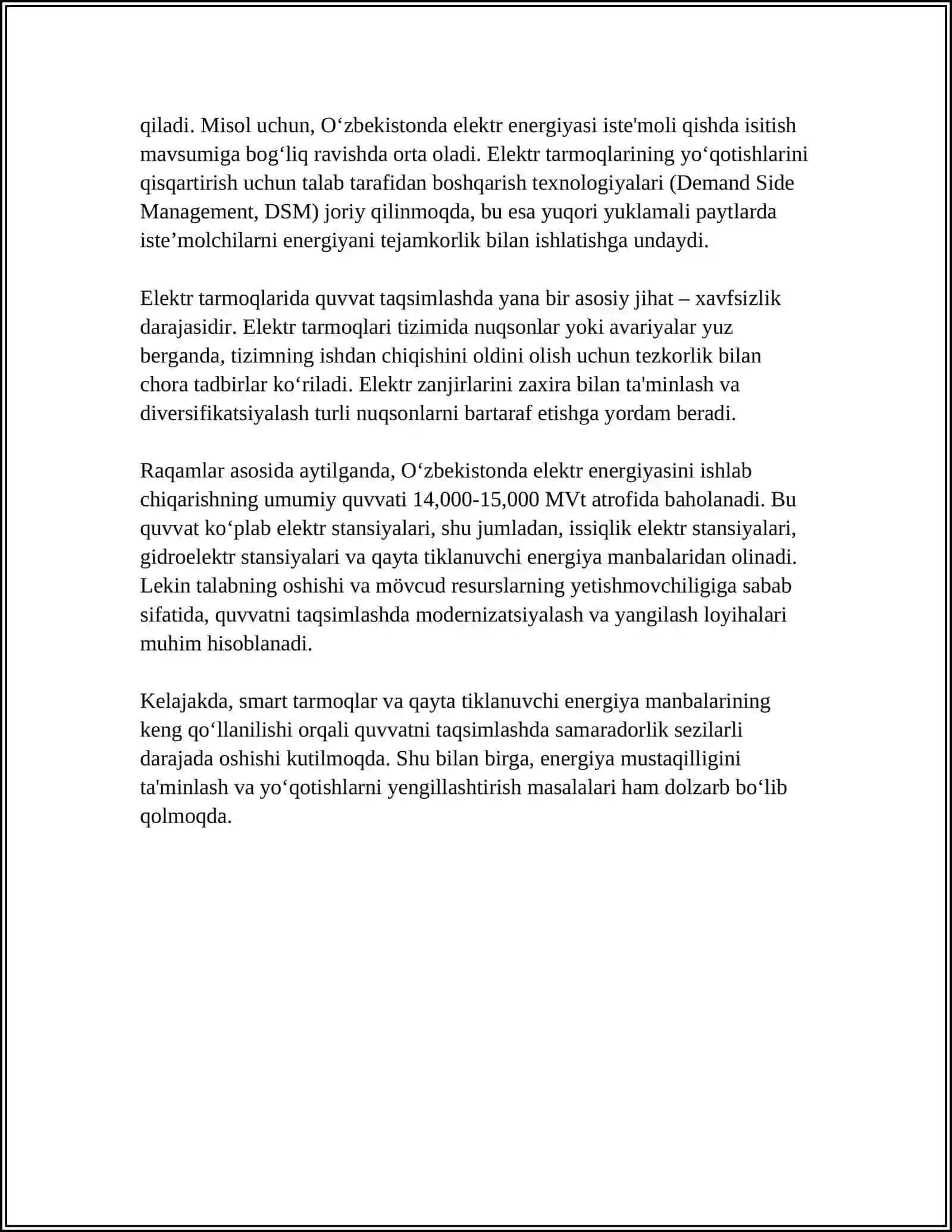 O‘RNATILGAN TIZIMLARDA QUVVATNI BOSHQARISH 4