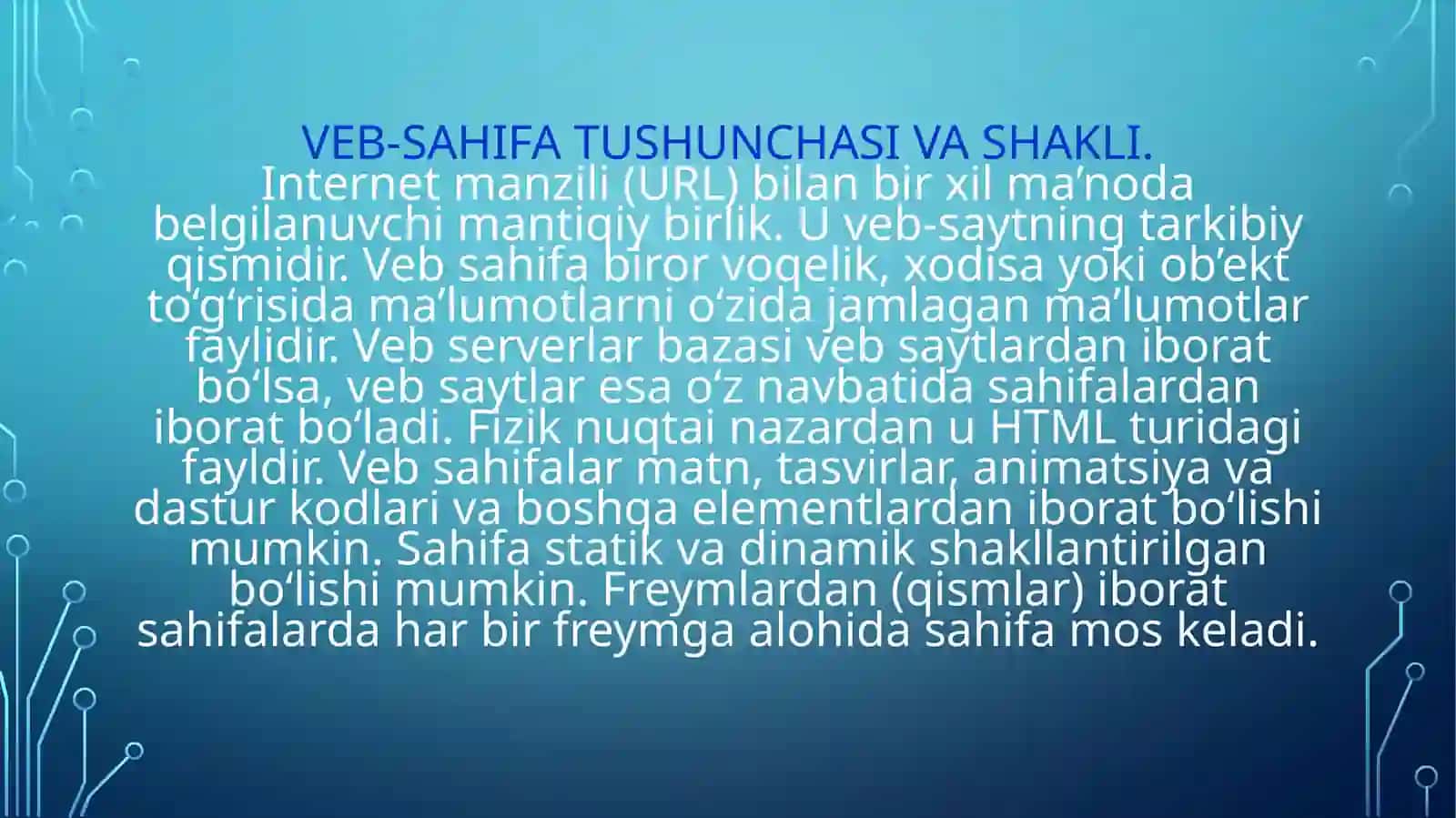 Veb sahifa yaratish 4
