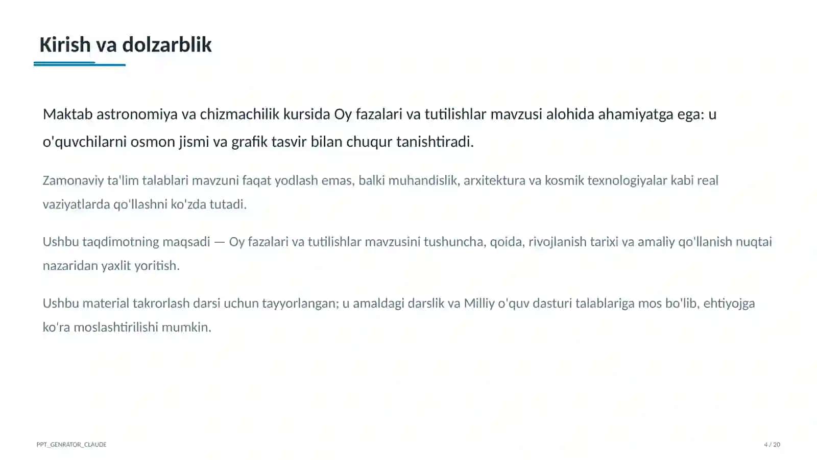 Oy fazalari va tutilishlar (9-sinf) 4