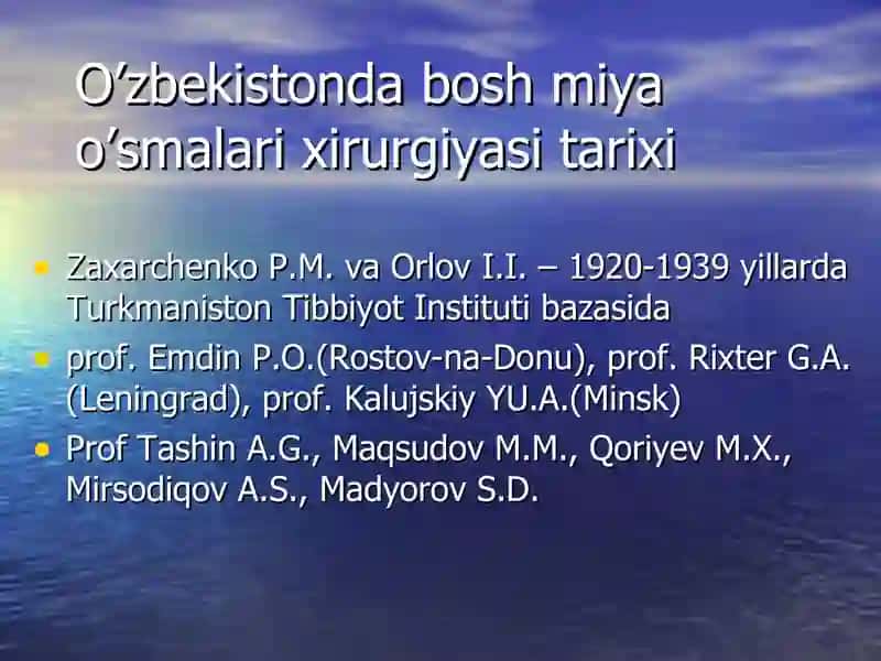 Bosh miya o’smalari 4