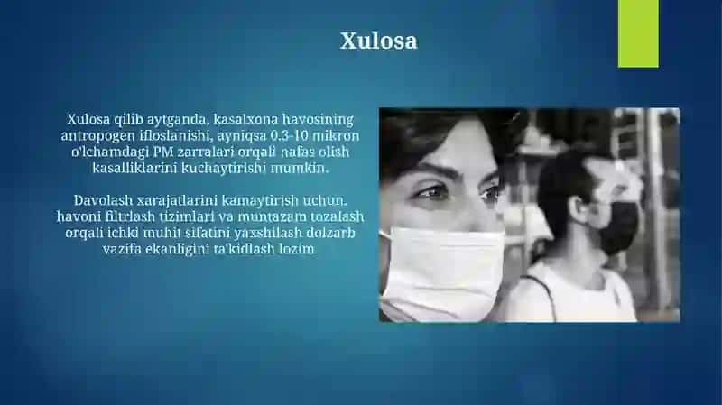 Kasalxona havosi antropogen ifloslanishi haqida 4