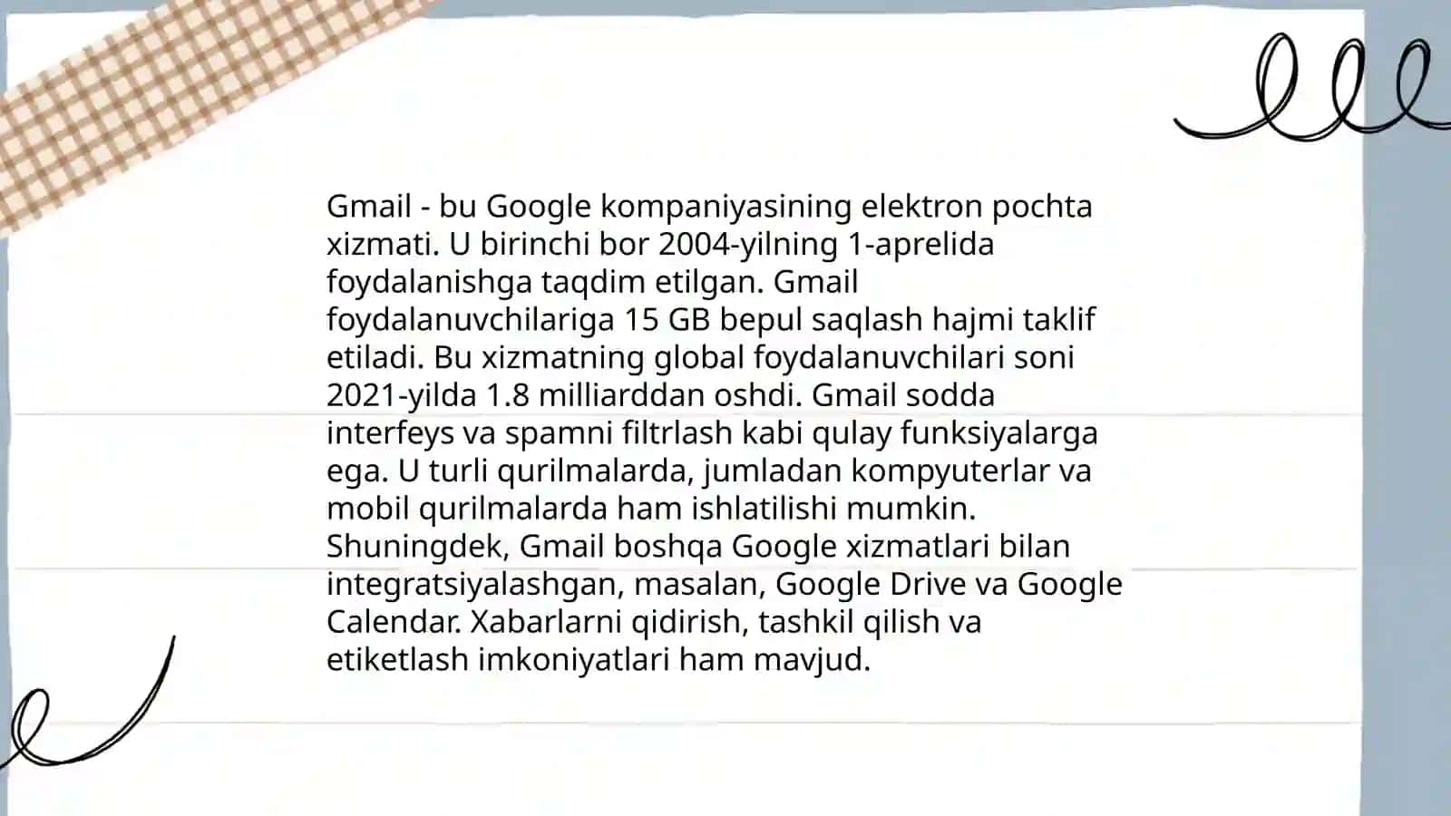 Google va Microsoft vositalari va xizmatlari 4