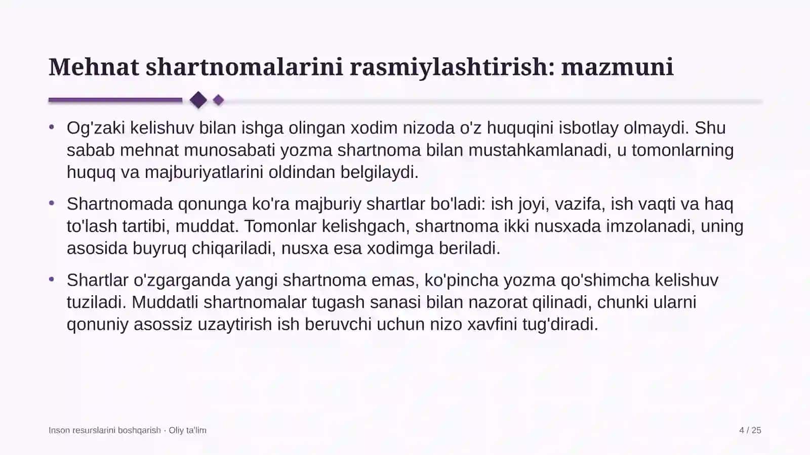 tosh shag'al karyerlarida mehnat shartnomalarini rasmiylashtirish 7289 4
