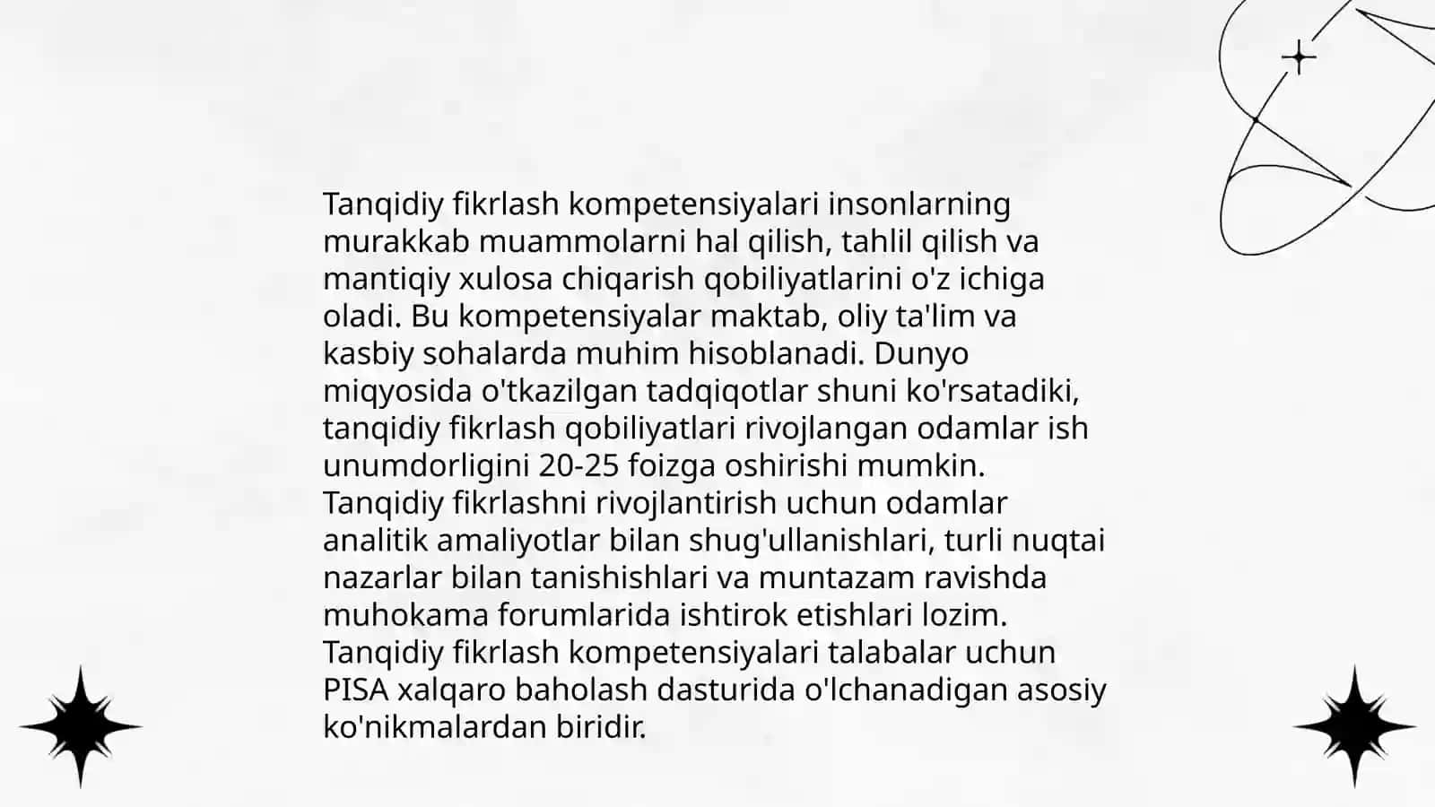 Shaxsga yo'naltirilgan ta'lim va tanqidiy fikrlashga yo'naltirilgan texnologiyalar 4