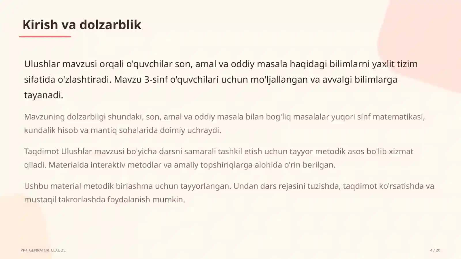 Ulushlar (3-sinf) 4