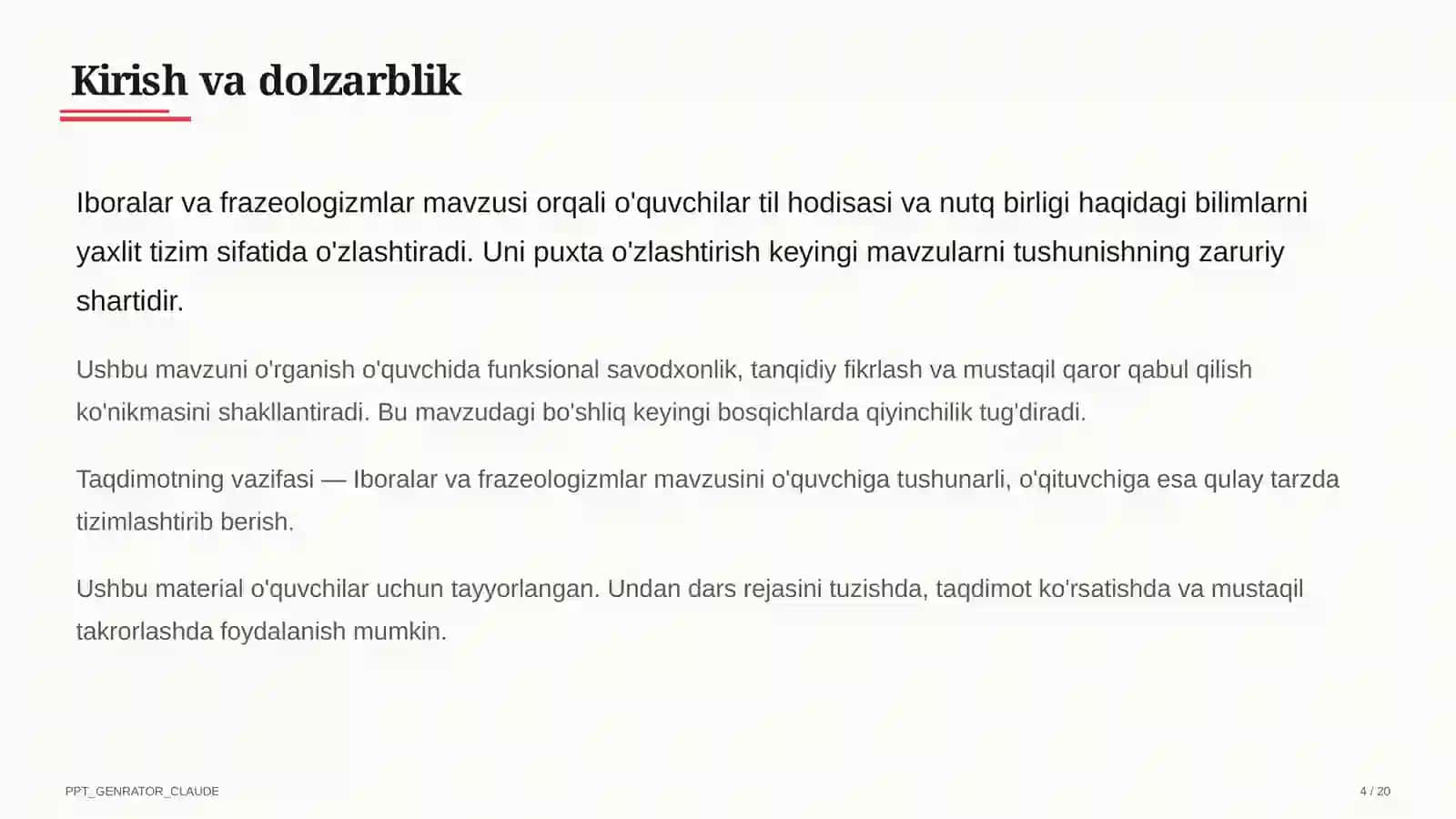 Iboralar va frazeologizmlar (5-sinf) 4