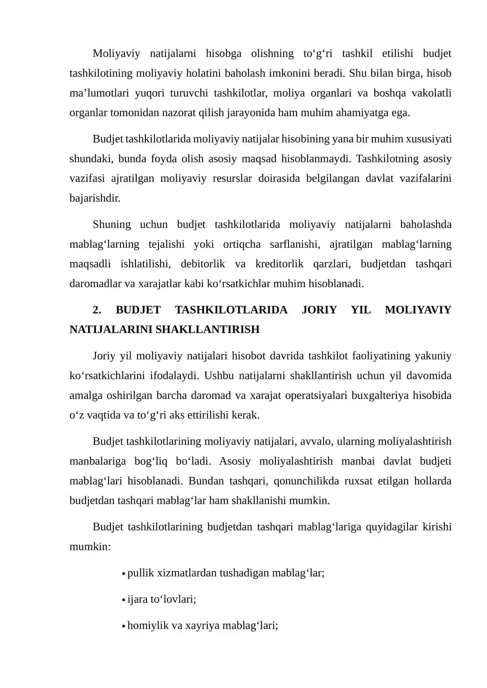Budjet tashkilotlarida joriy yilga moliyaviy natijalar hisobi 4