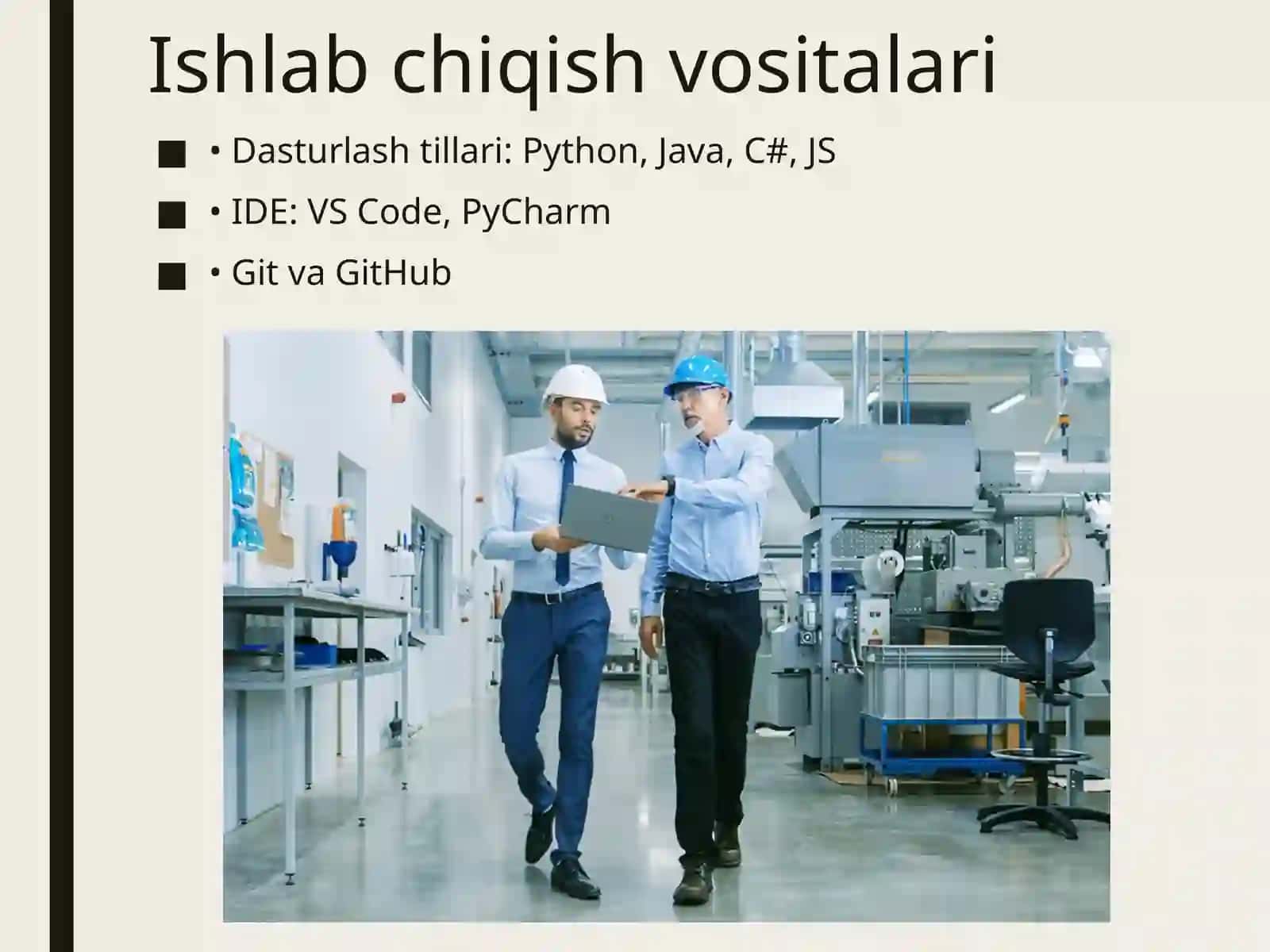 Ishlab chiqish,  sinash va joriy  qilish 4