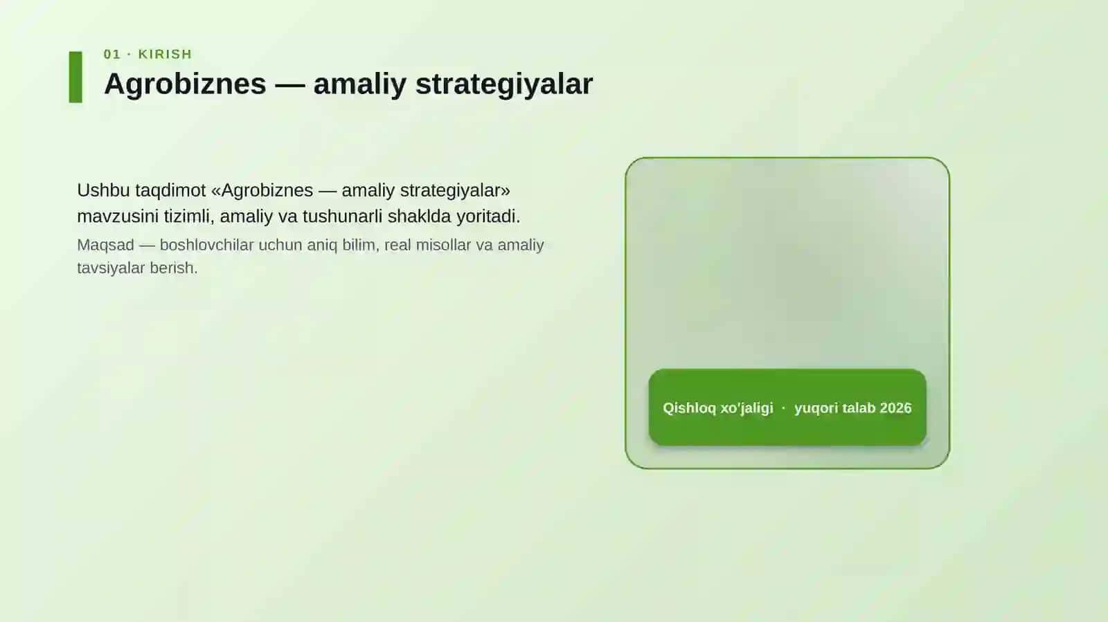 Agrobiznes — amaliy strategiyalar 4