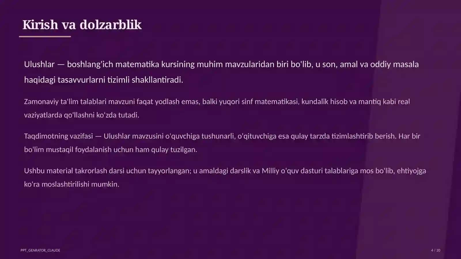 Ulushlar (3-sinf) 4