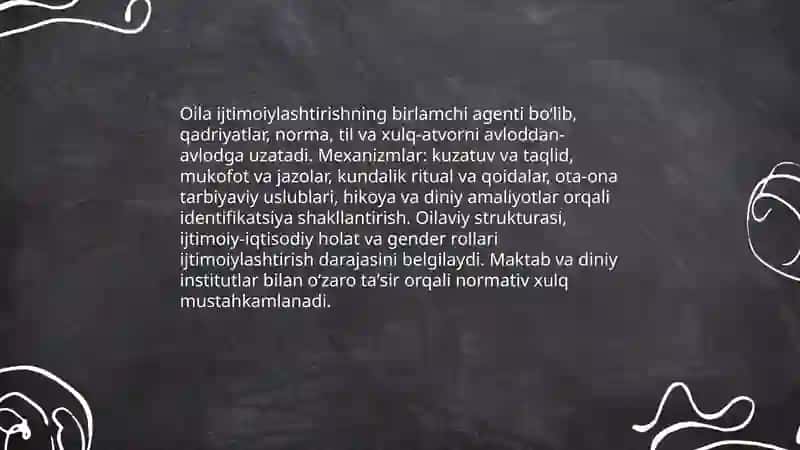 Ijtimoyilashtirishning omillari va mexanizmlari 4