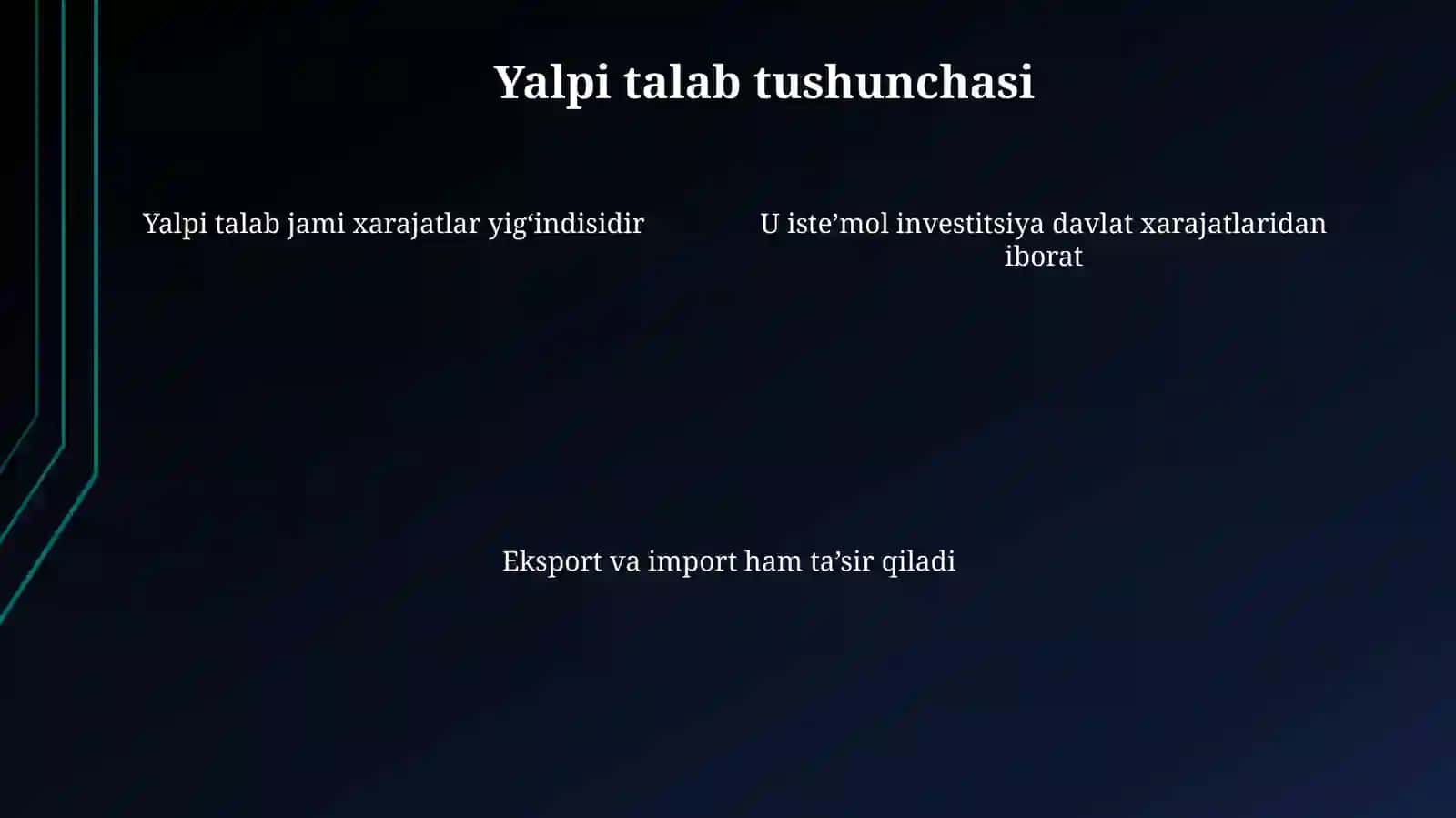 Milliy iqtisodiyotda makroiqtisodiy muvozanatni ta’minlashda yalpi talab va yalpi taklifning o‘zarota’siri 4