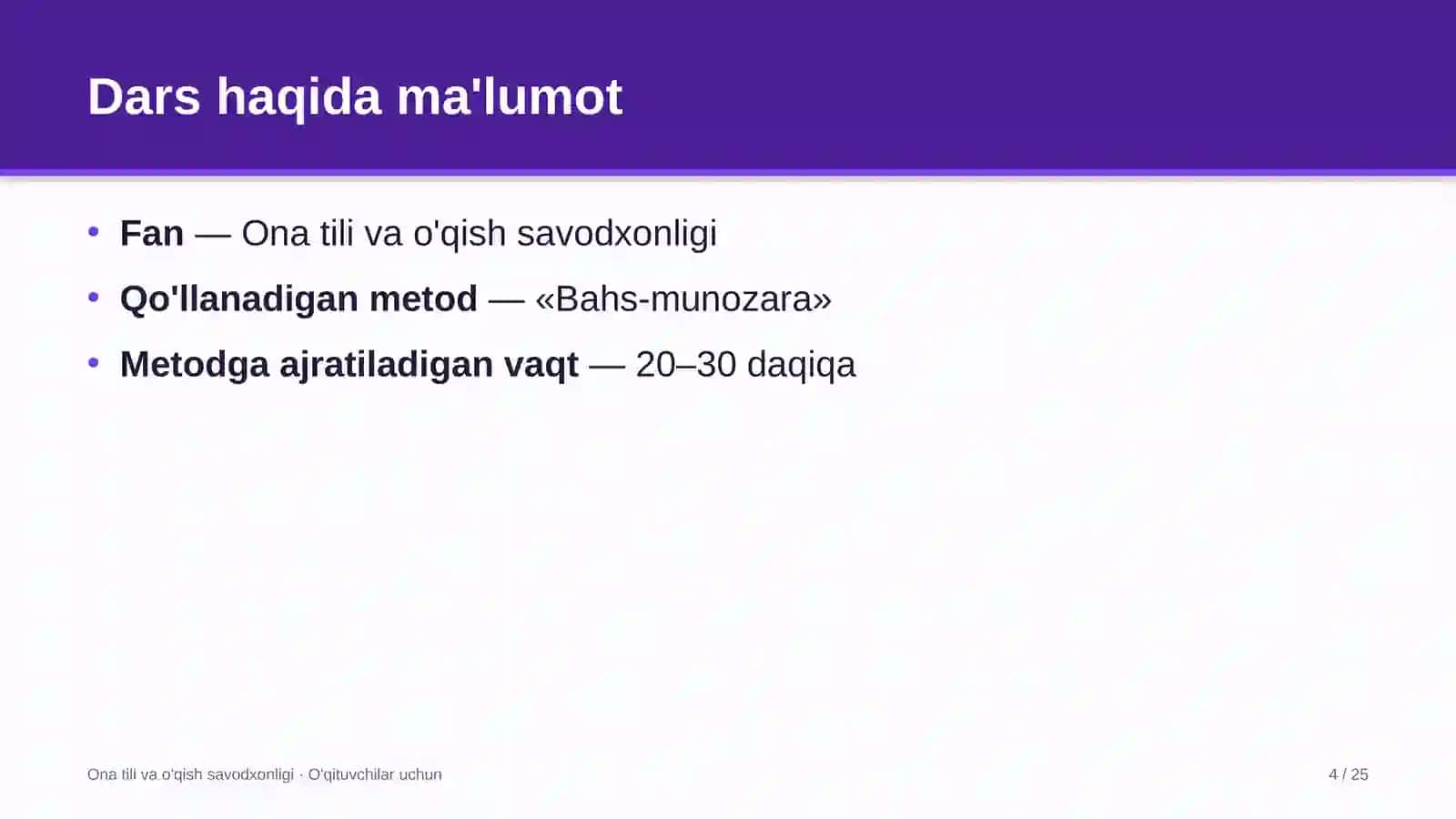 ona tili va o'qish savodxonligi darslarida bahs munozara metodidan foydalanish 7604 4