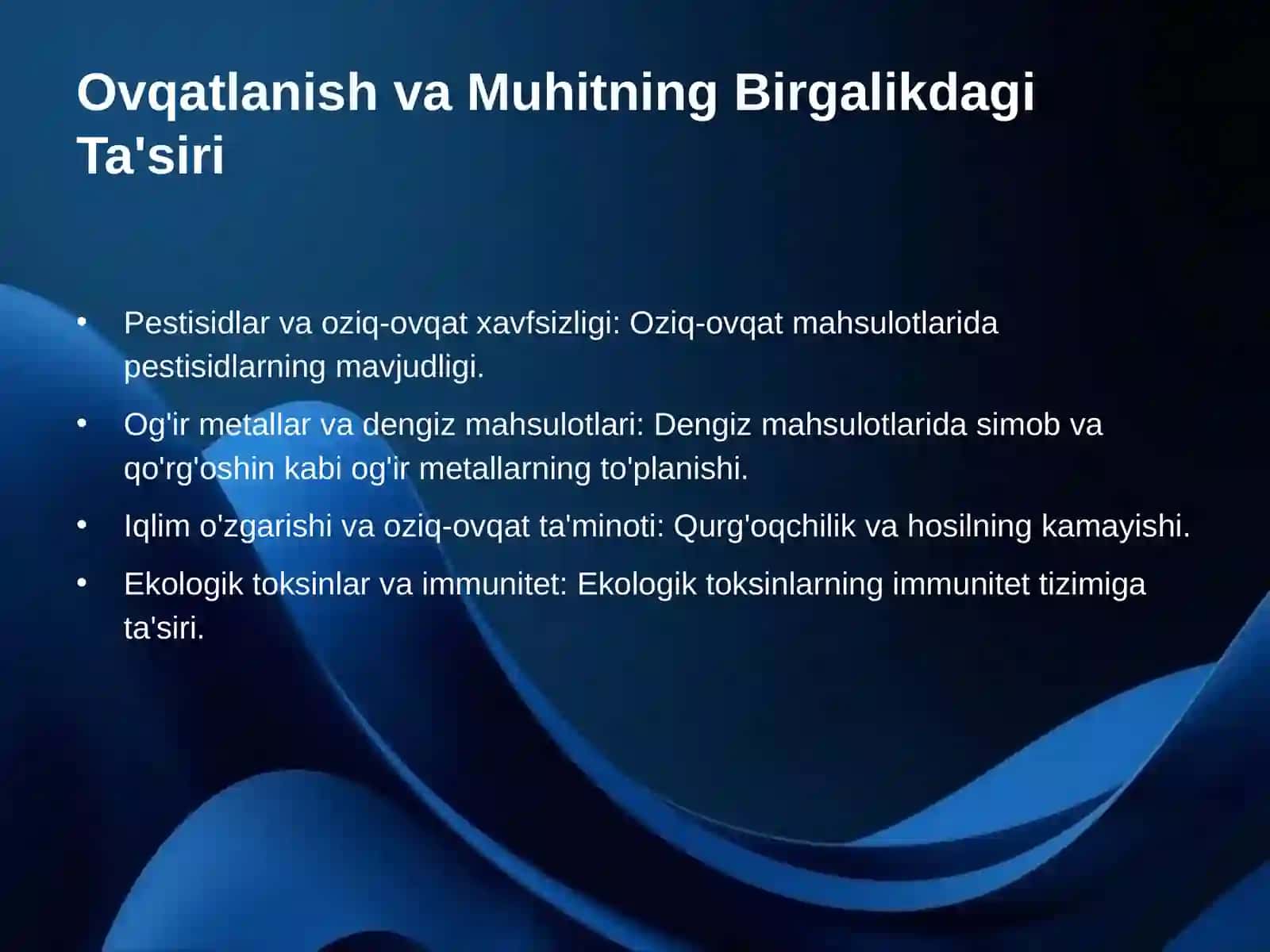 Ovqatlanish va Tashqi Muhit Ta'siri: Sog'liq uchun Xavflar 4