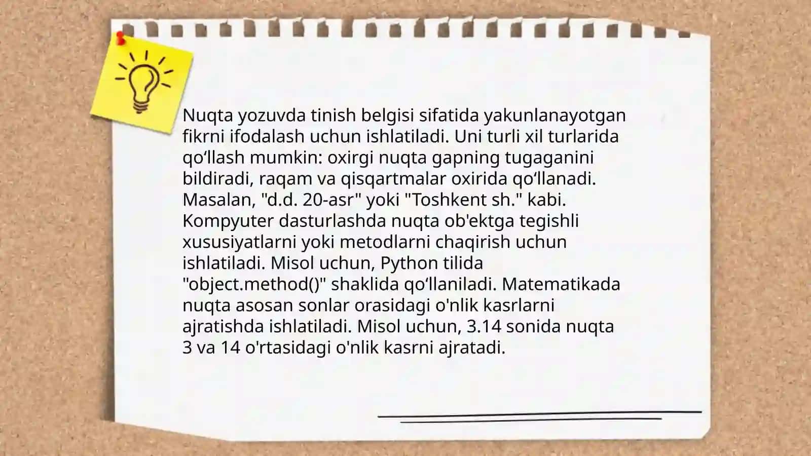 Oʻzbek tilida punktuatsiyaning asosiy qoidalari 4