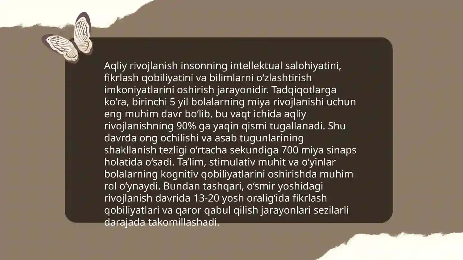 Kichik maktab yoshi davrida psixik rivojlanish xususiyatlari 4