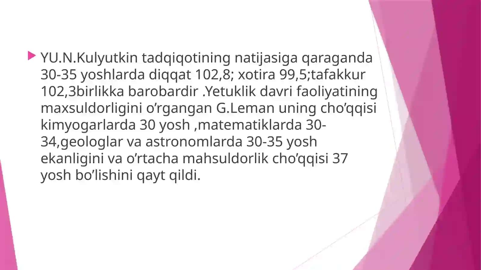 Yetuklik davri psixalogiyasi 4