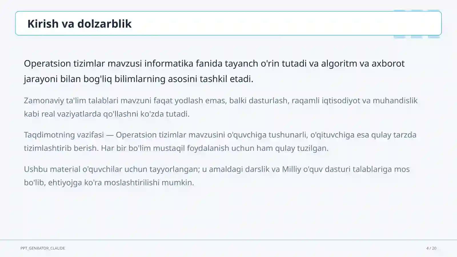 Operatsion tizimlar (6-sinf) 4