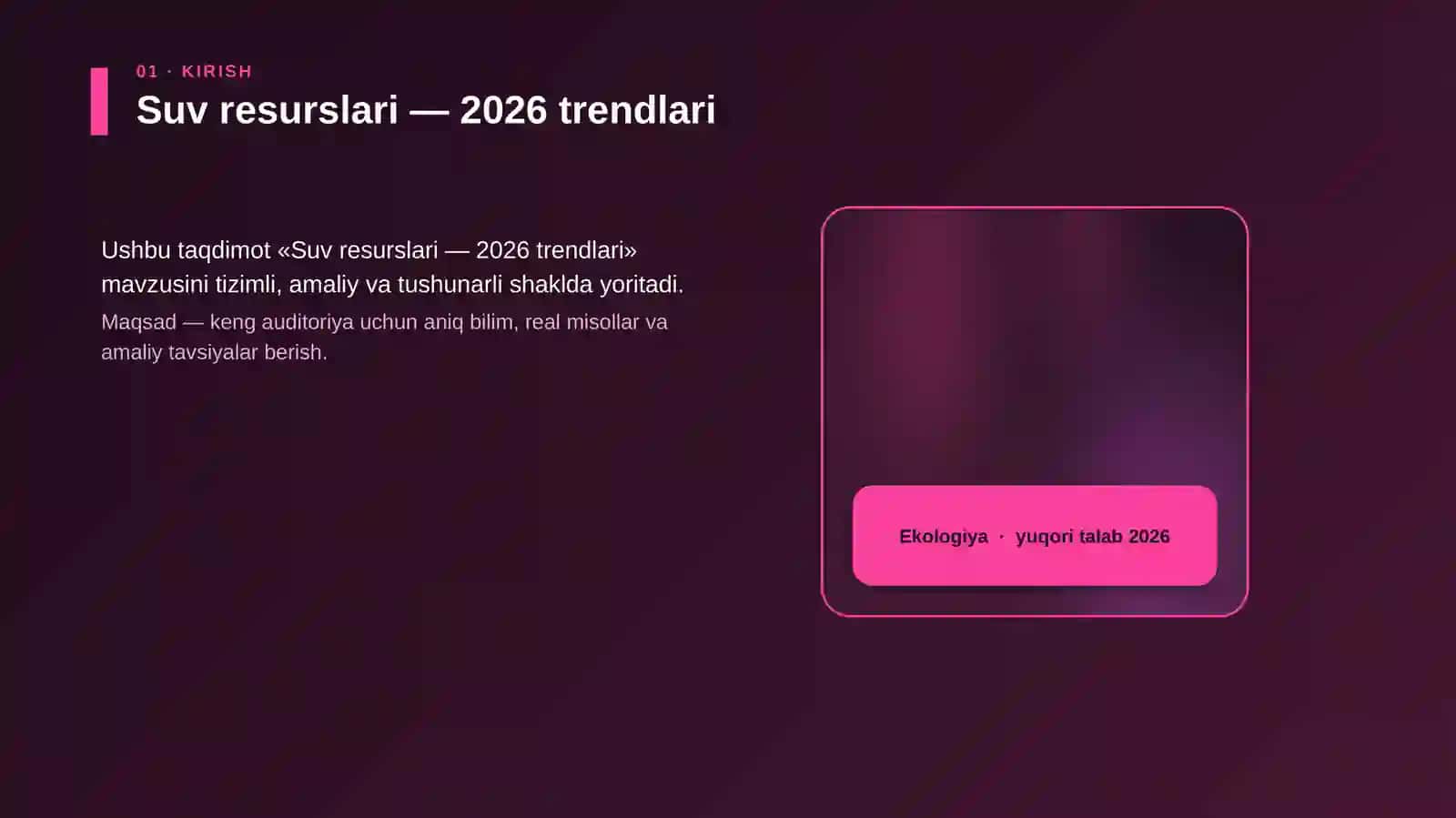 Suv resurslari — 2026 trendlari 4