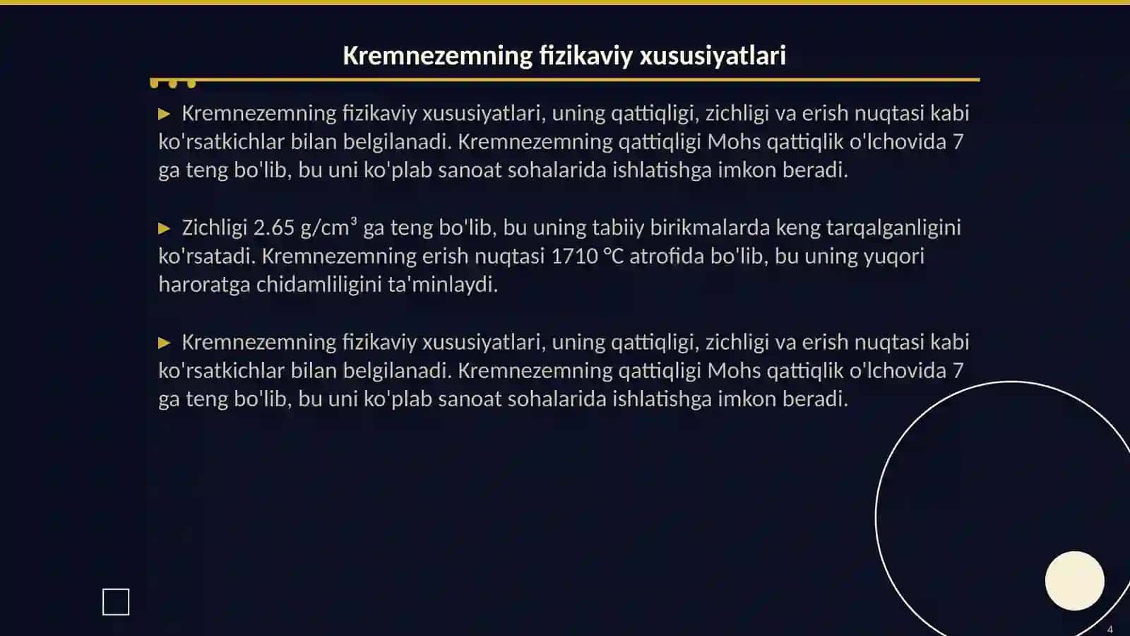 Kremnezemning kristall modifikatsiyalari va tabiiy birikmalari 4