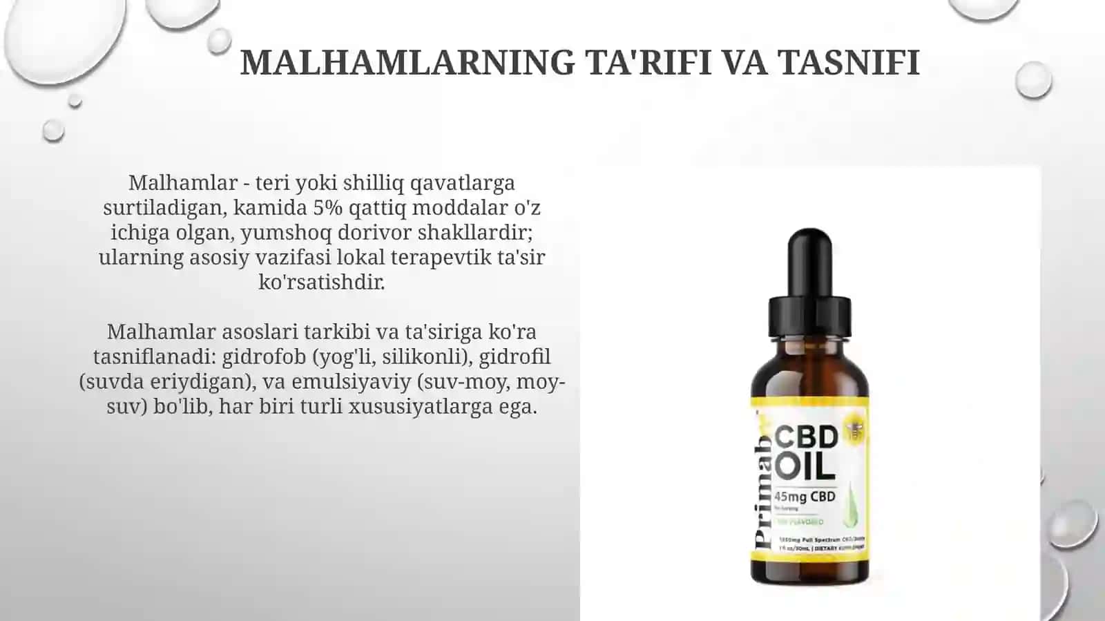 Applikatsiondorishakllari va Oddiy malhamlar texnologiyasi 4