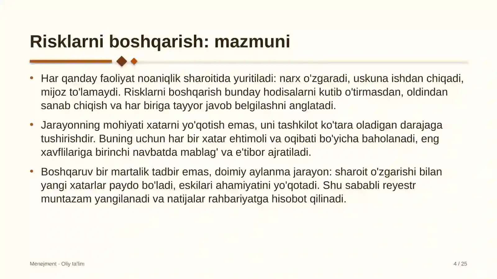 Madaniy-tarixiy turizmda risklarni boshqarish 4