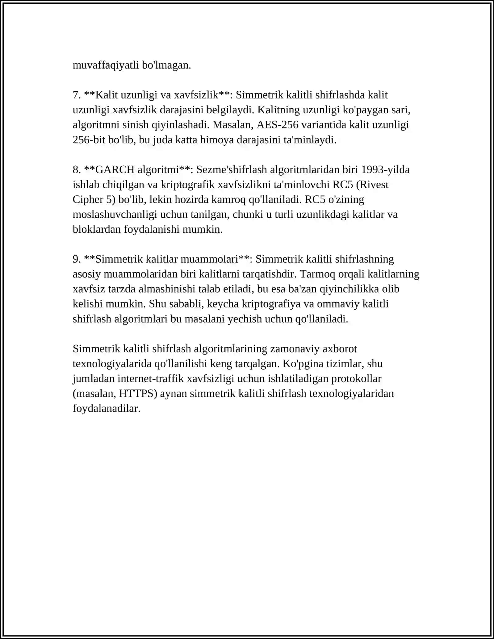 SIMMETRIK KALITLI KRIPTOGRAFIYA 4