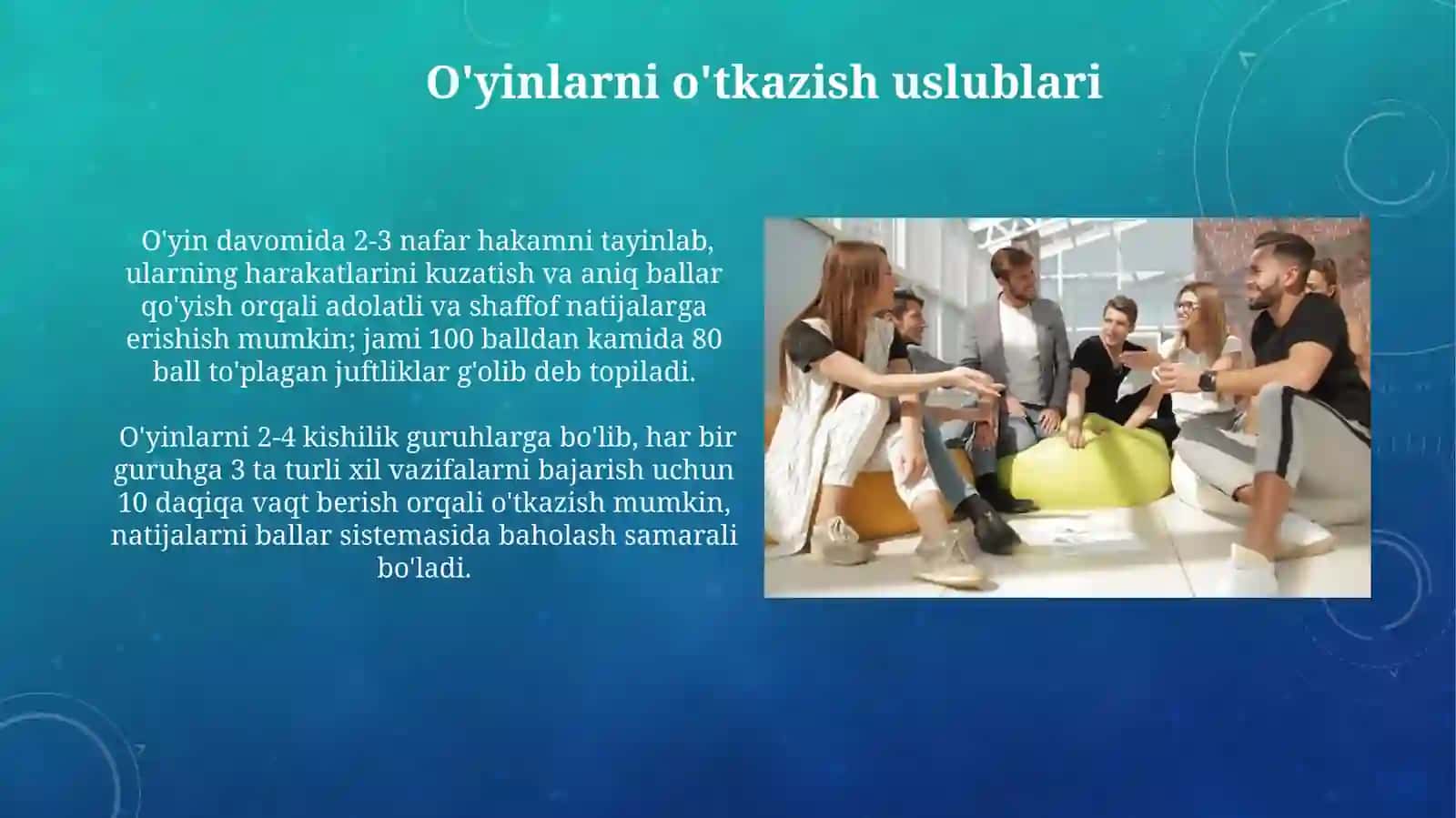 Juftlikda jamoali uyinlarga xosxarakatliuyinlar 4