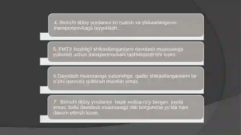 SHIKASTLANISH O’CHOQLARIDA DASTLABKI SHIFOKOR YORDAMINI TASHKIL QILISH 4