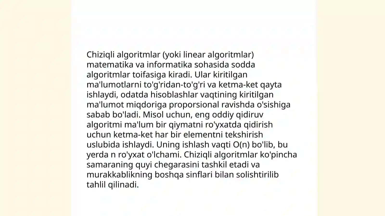 Algoritm turlari. Algoritmlash jarayoni (referat) 4