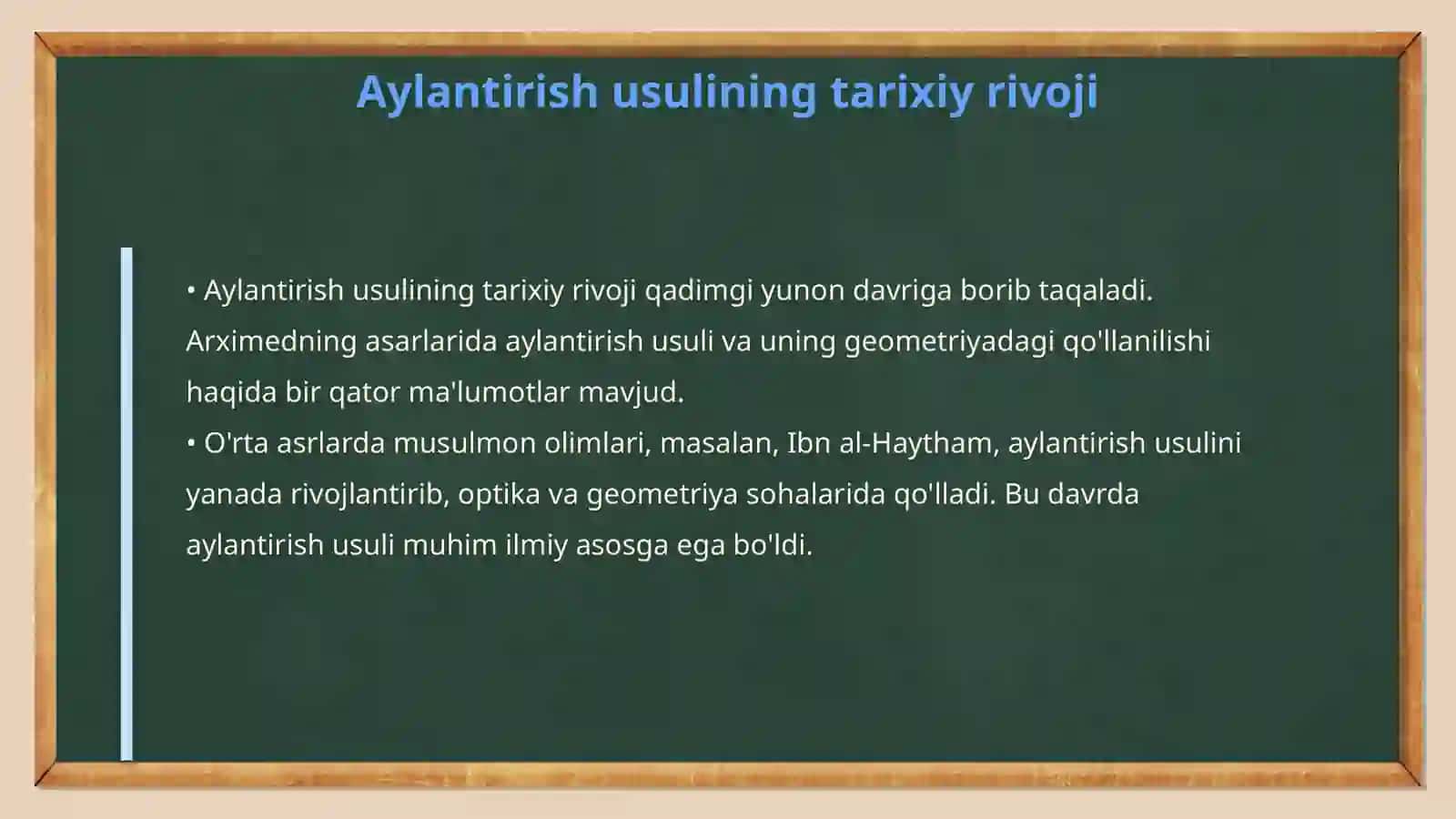 Aylantirish usuli 4