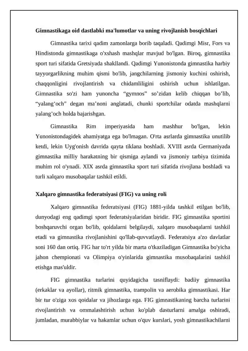Gimnastika tarixi va rivojlanishi 4