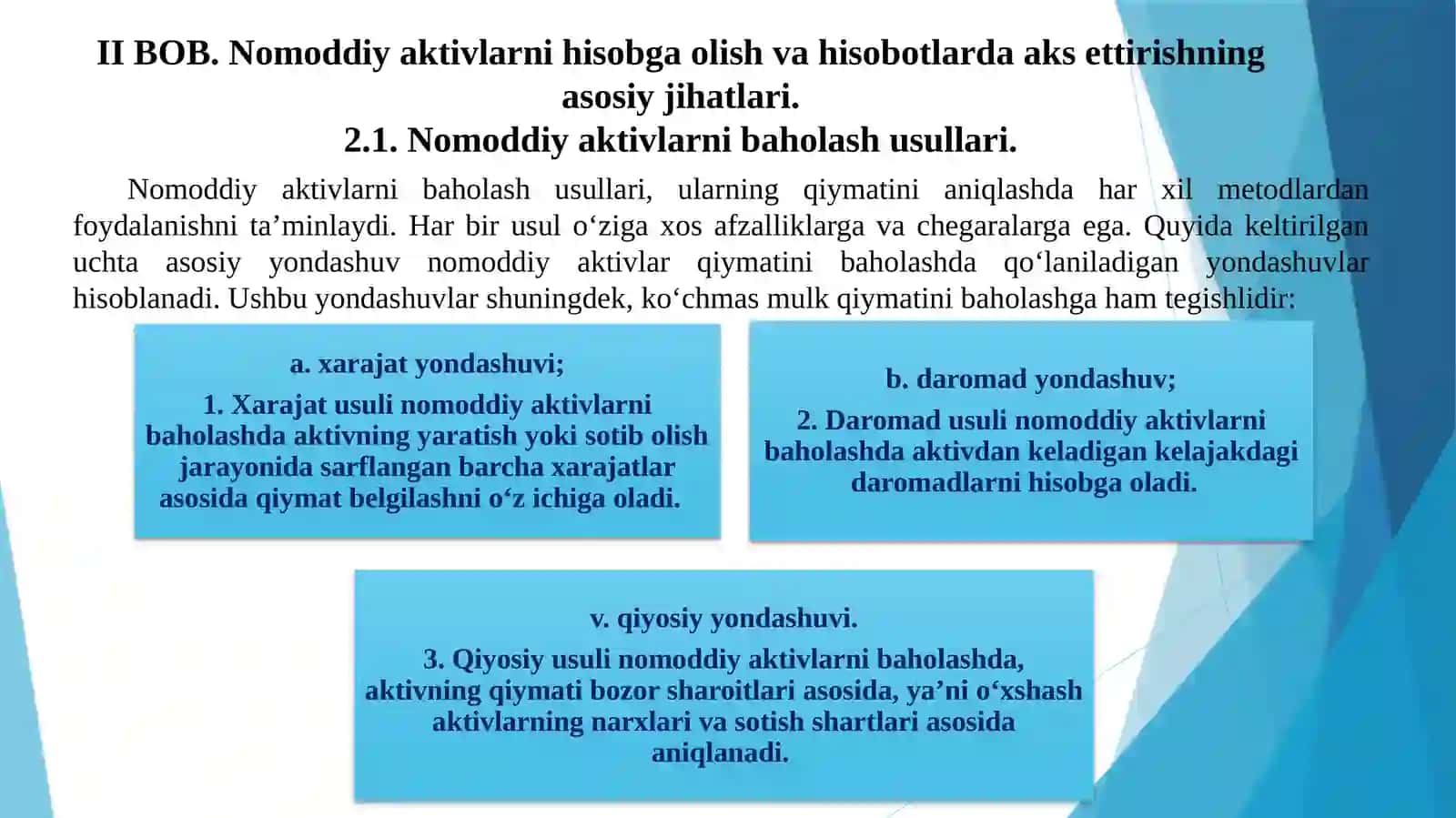 Sanoat korxonalarida nomoddiy aktivlarni hisobga olish usullari 4