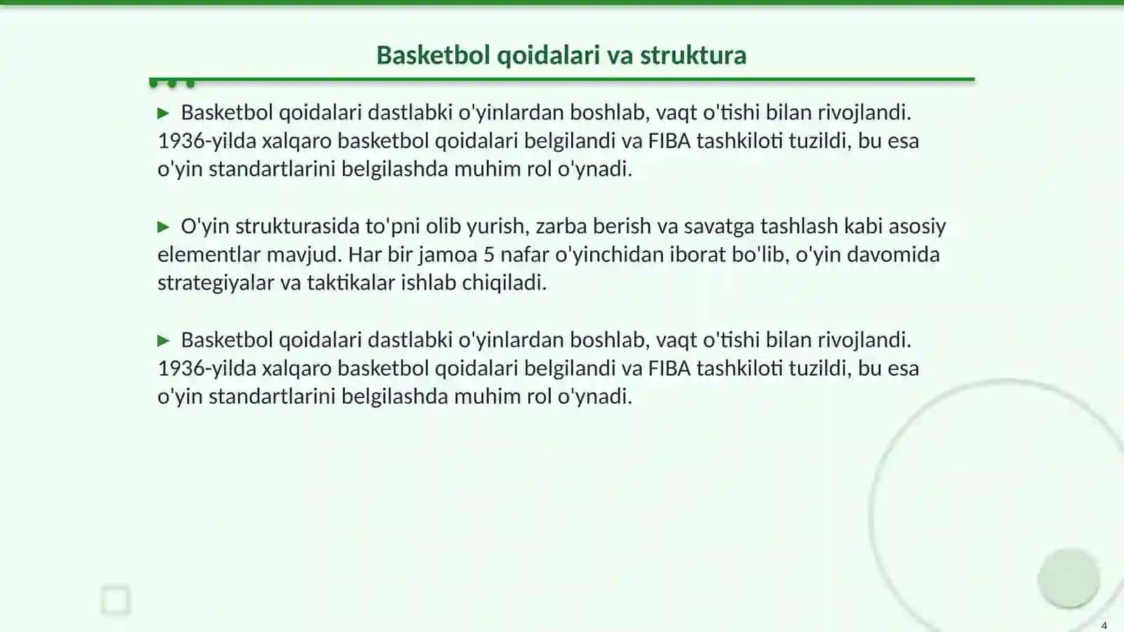 Basketbolning ixtiro tarixi 4