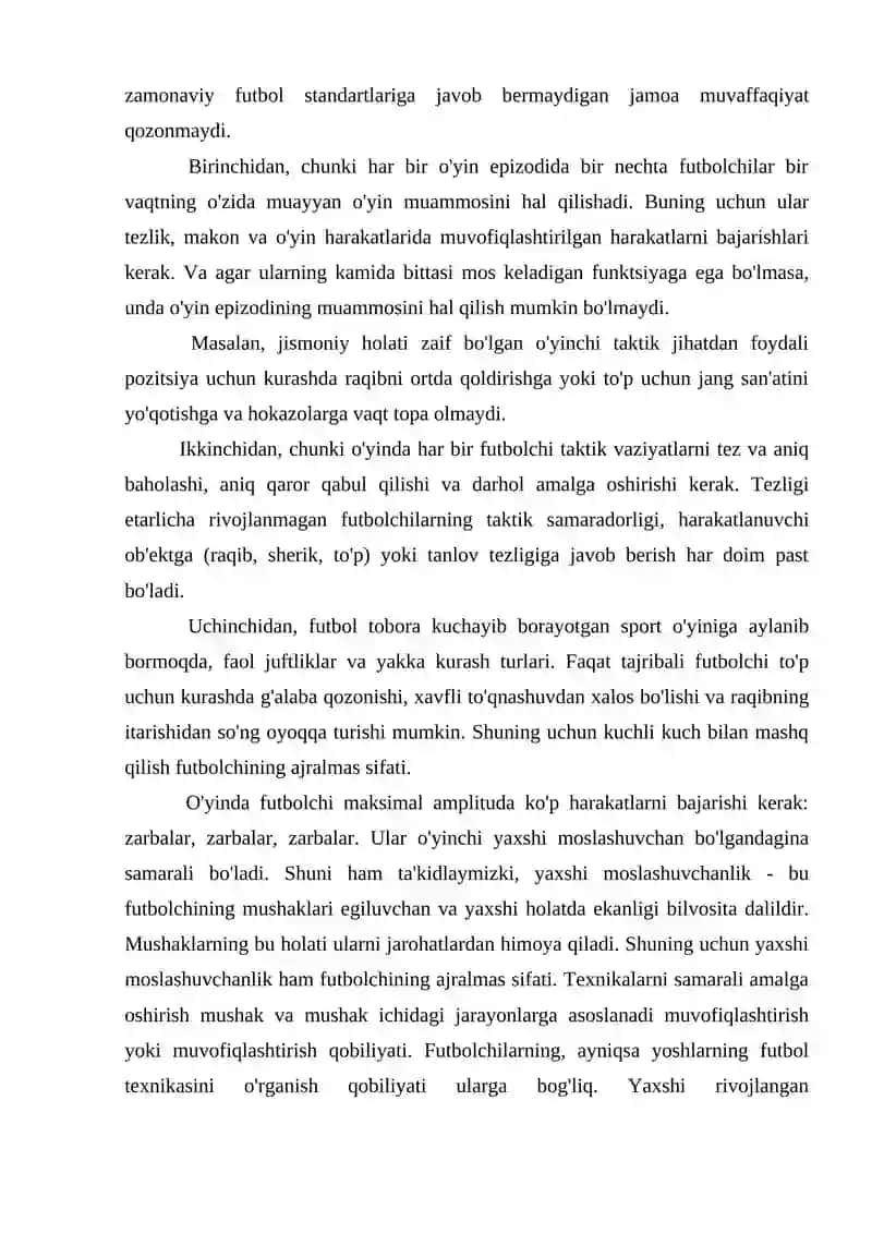 Futbolning sport sifatida umumiy tushunchasi 4