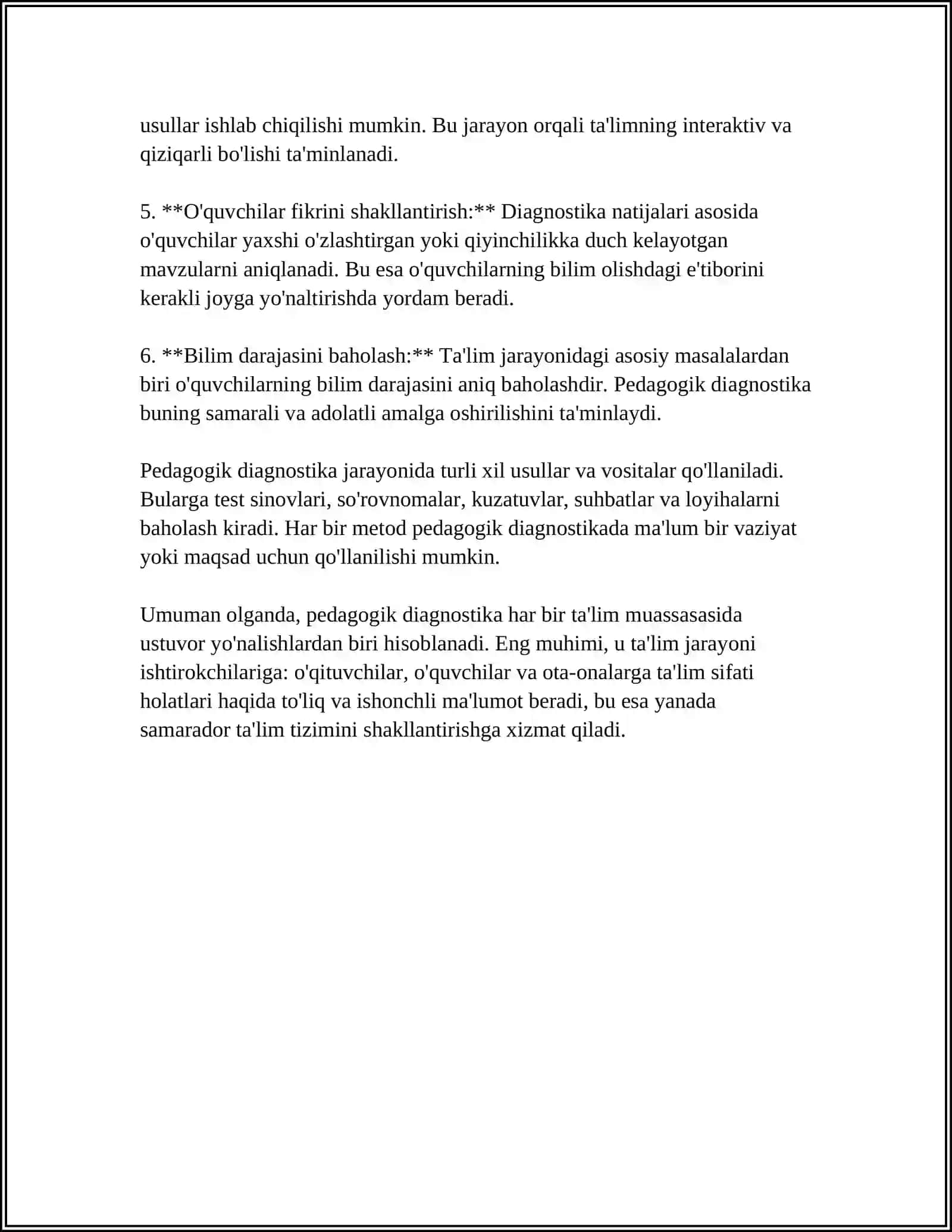 PEDAGOGIK DIAGNOSTIKA VA PEDAGOGIK KORREKSIYA. KORREKSION PEDAGOGIKA 4