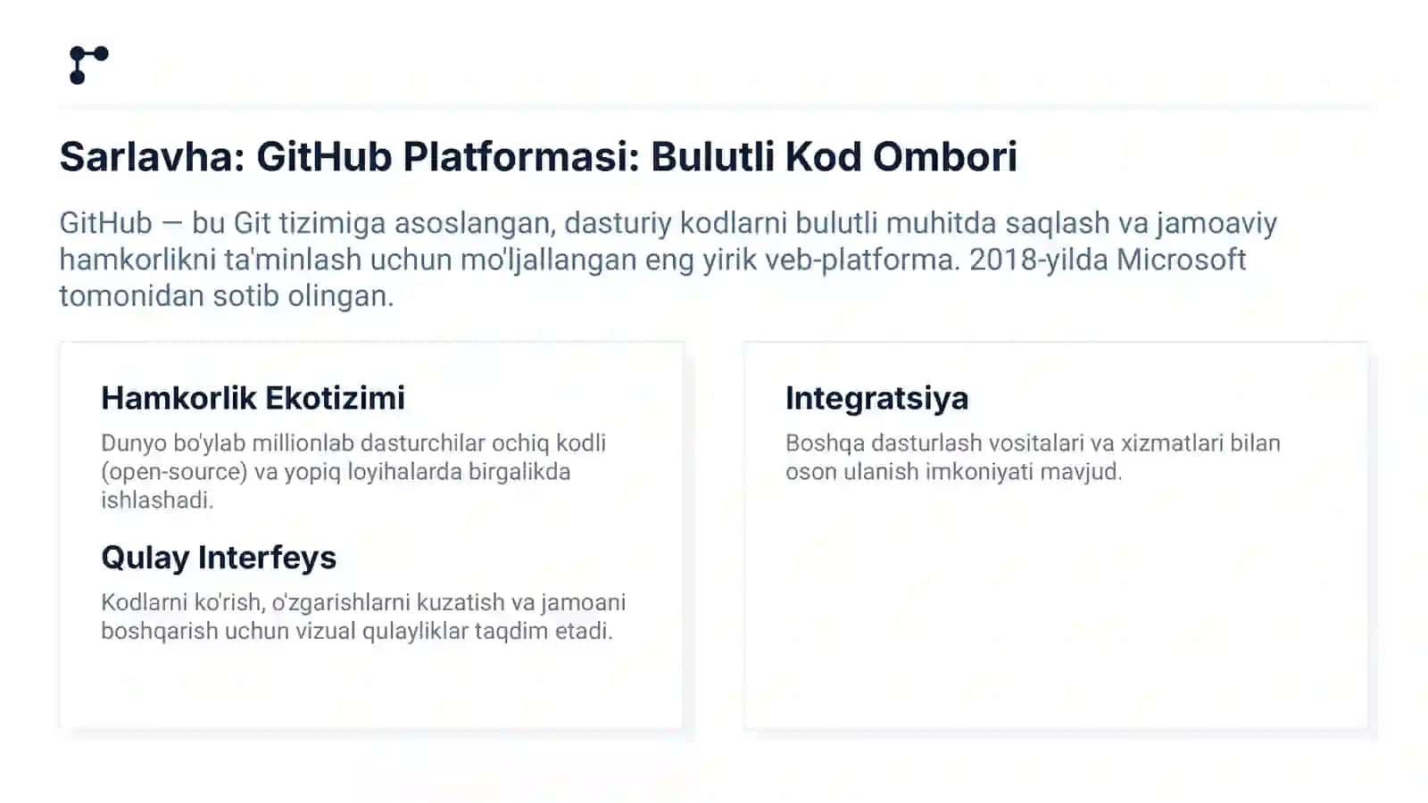 Git va GitHub orqali jamoaviy dasturlash asoslari | 15 slayd 4