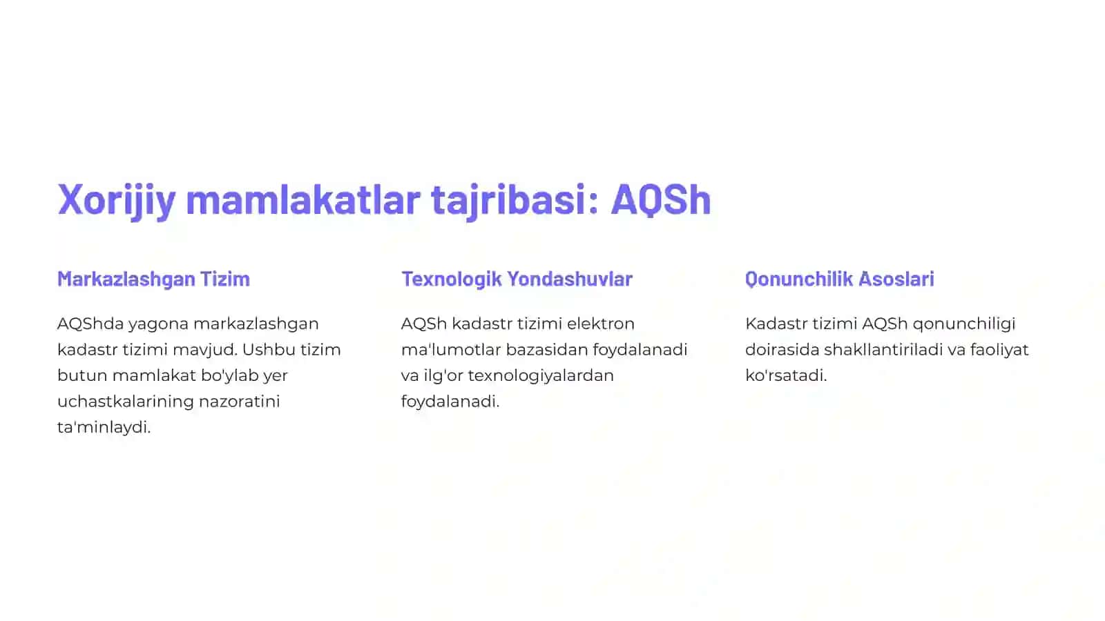 Davlat kadastrlarini yaratish va yuritishda xorijiy mamlakatlarning tajribalari 4