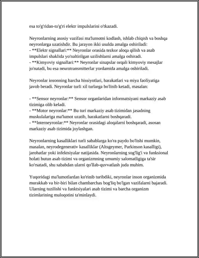 ORGANIZMNING NERV IMMUN SISTEMASI GISTALOGIYASI 4
