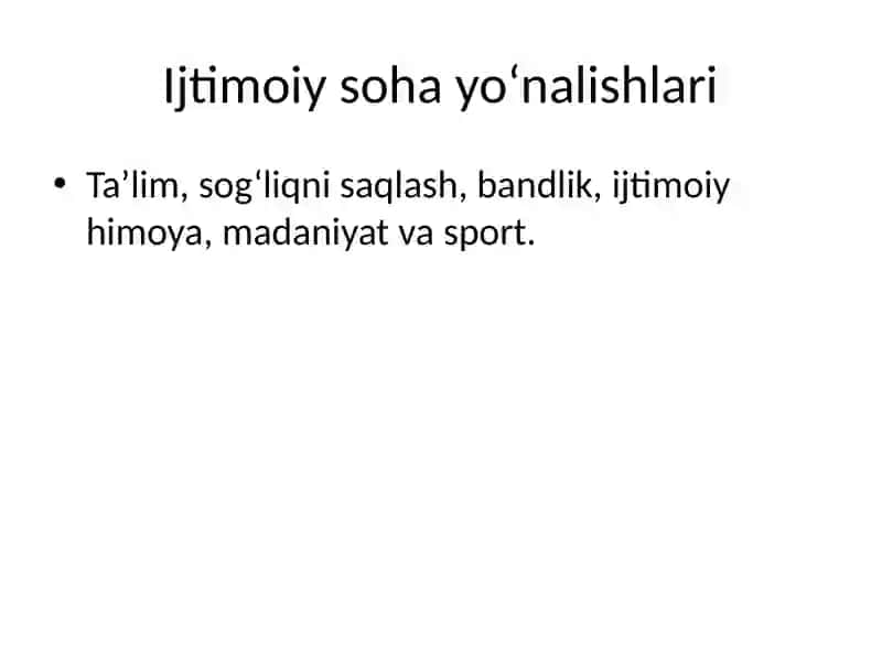 Ijtimoiy sohada islohotlar 4