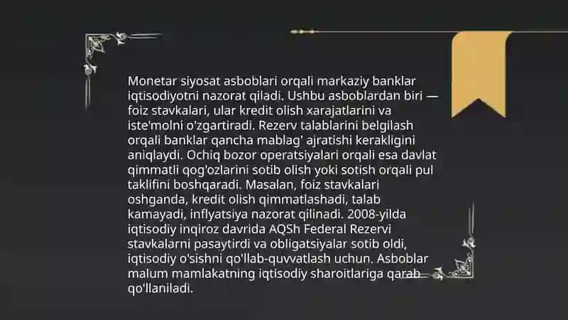 Pul-kredit siyosati 4