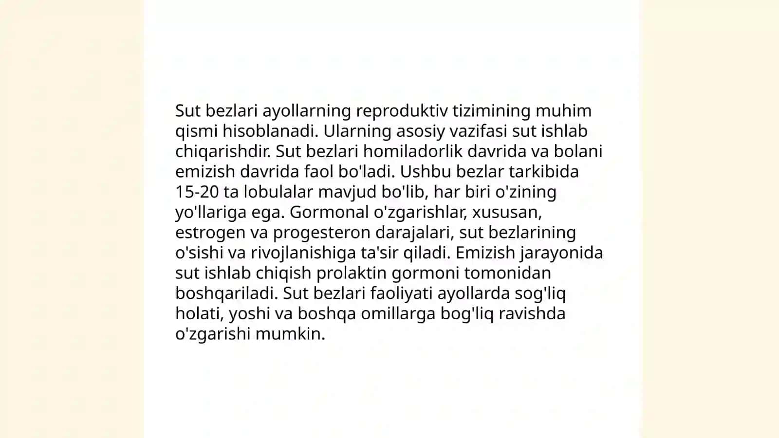 Sut bezlari faoliyatining boshqariluvi, sut bezlarining yoshga qarab oʻzgarishi 4